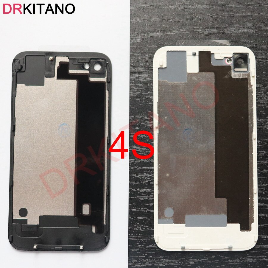 Voor Apple Iphone 4 4s Terug Behuizing Battery Cover Rear Glass Panel Deur Plaat Case 4S Body Vervanging Voor iphone 4 4s Terug Behuizing