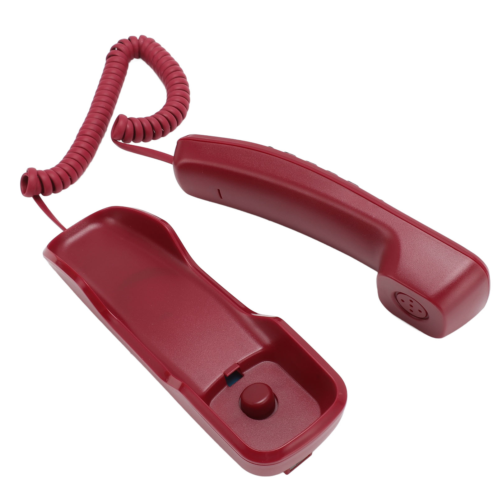 Väggmonterad Telefon med Nummerpresentation - Fast Telefon för Hem, Hotell och Kontor - Röd