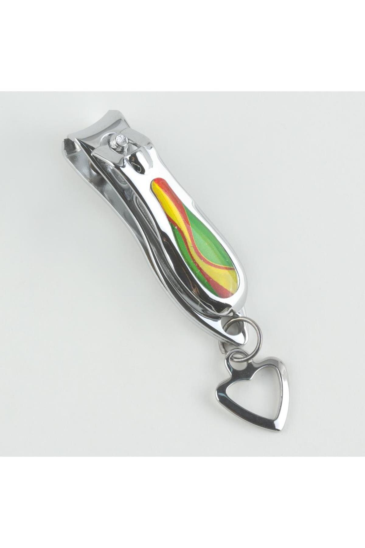 Patterned Nail Clipper Color: Silver Color