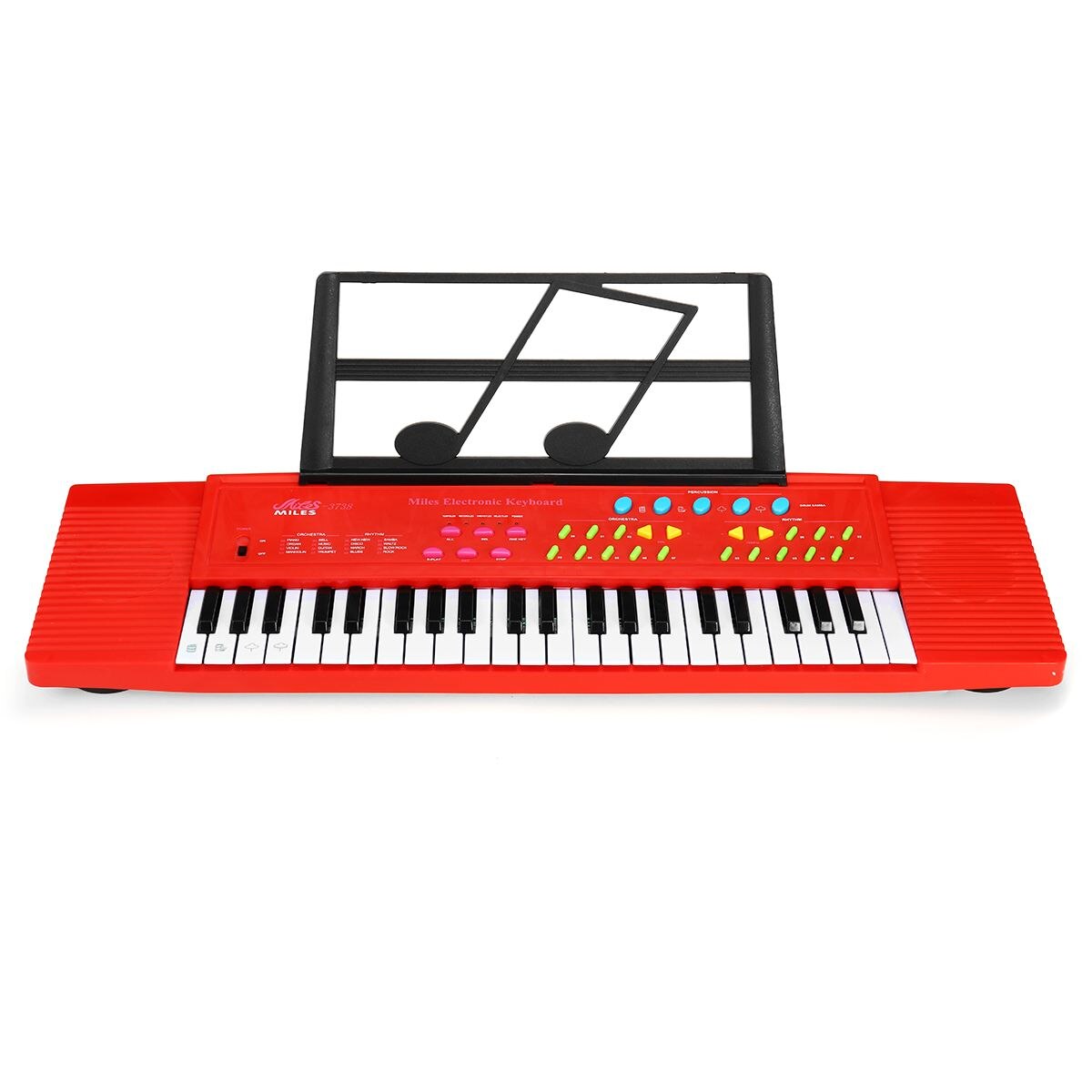 44 Toetsen Digitale Elektronische Toetsenbord Piano Met Microfoon Muziek Stand Kinderen Speelgoed Elektronische Piano Muziek Verlichting: Rood