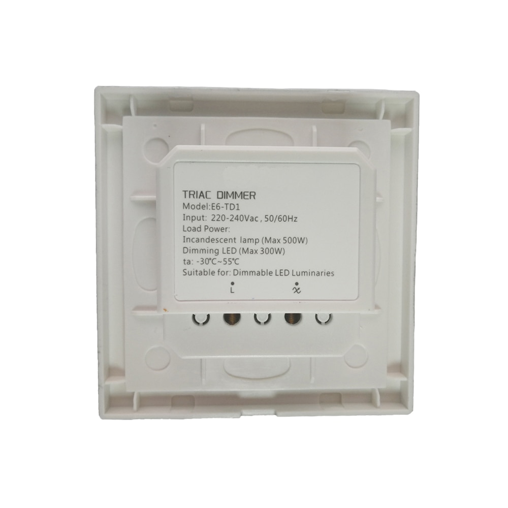 Nowy doprowadziło triak ściemniacz 220V E6-TD1 pokrętło płyta ściemniający kontroler triak krawędź lampa wysokiego napięcia doprowadziło ściemniacz