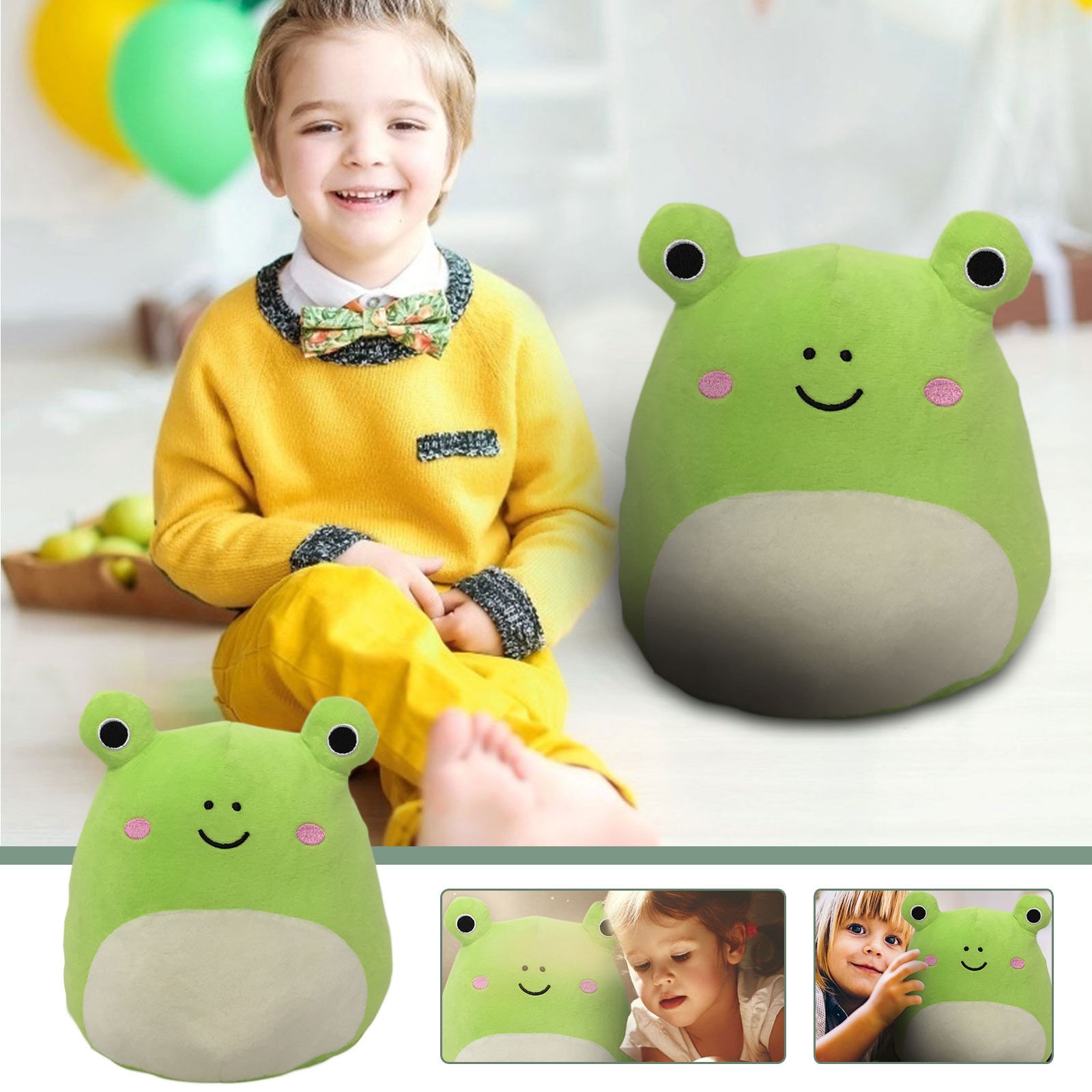 Squishmallow Knuffel Dier Pop Kawaii 3D Dinosaurus Zachte Kussen Taille Buddy Gevulde Kussen Valentijnsdag Decoratie