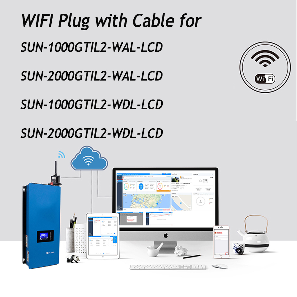Wifi-Poort Plug Wifi Modem Voor SUN-1000GTIL2 SUN-2000GTIL2 Solar /Wind Grid Tie Aangesloten Omvormer Met RS485 Monitoring