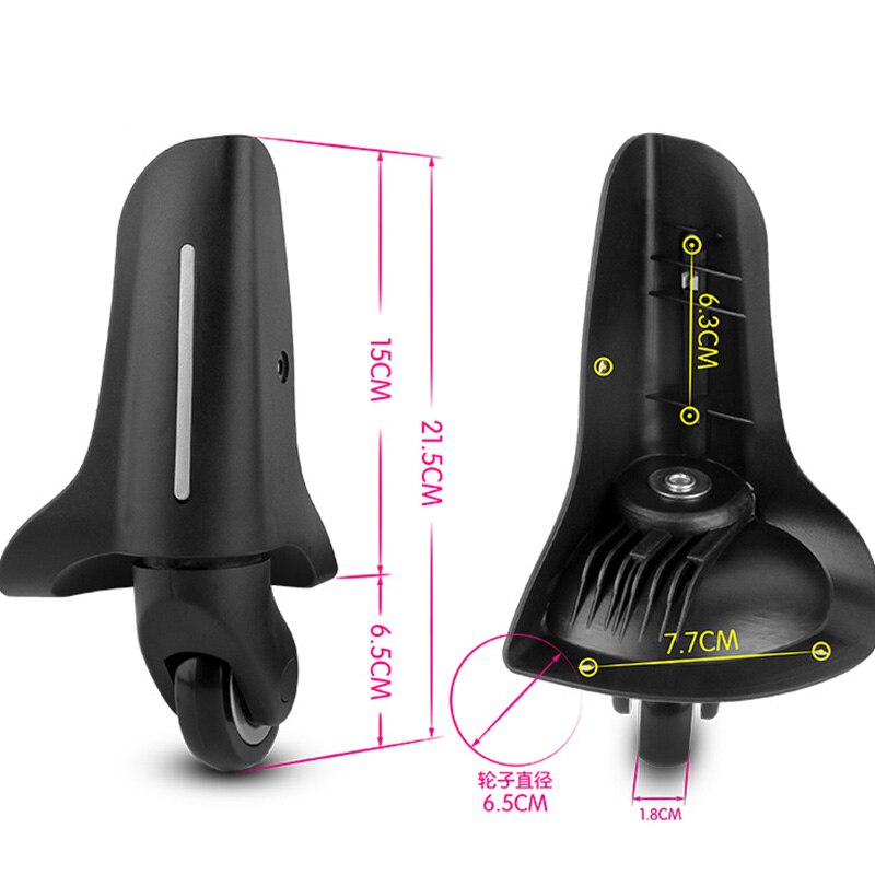 W-040B Ersatz Gepäck Räder Reparatur Trolley Koffer Zubehör Reise Gepäck Räder für Box Koffer Universal Räder