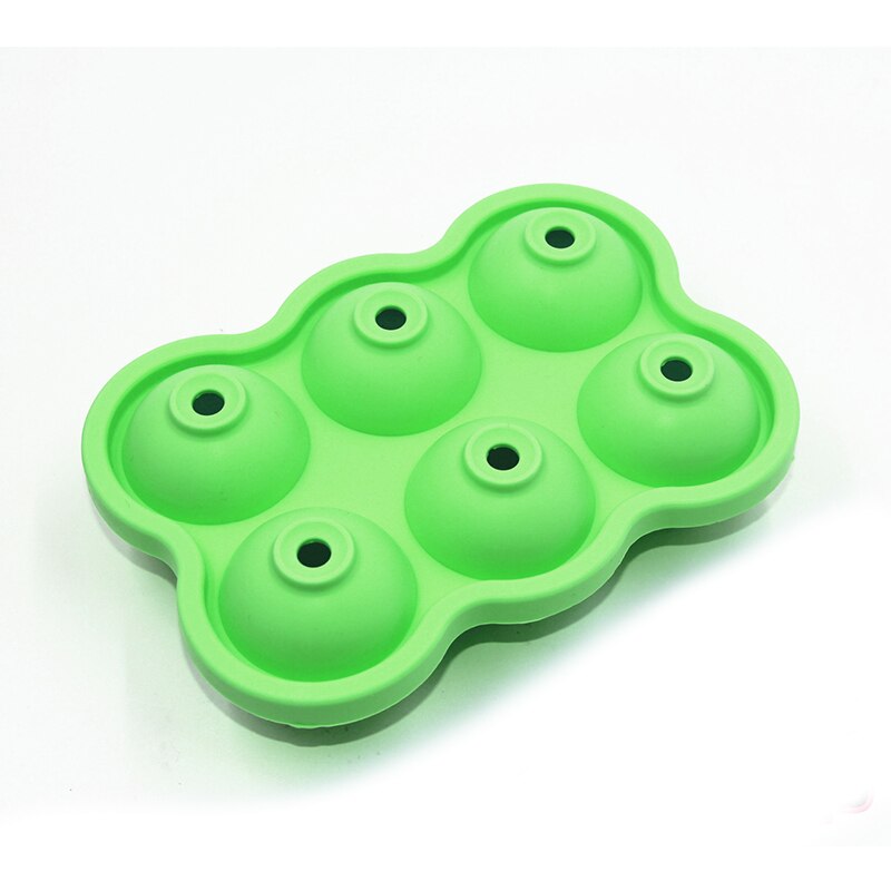 6 Cell Big Sphere Ice Ball Ice Cube Tray Whiskey Wine Cocktail Party Bar Accessories Large Ice Cube Maker Silicone Mold: 1