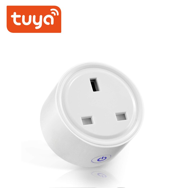 Tuay india sør-afrika 16a smart wifi plugg tuya alexa google assistent ifttt usa uk plugg stemmekontroll stikkontakt smartlife: Uk støpsel