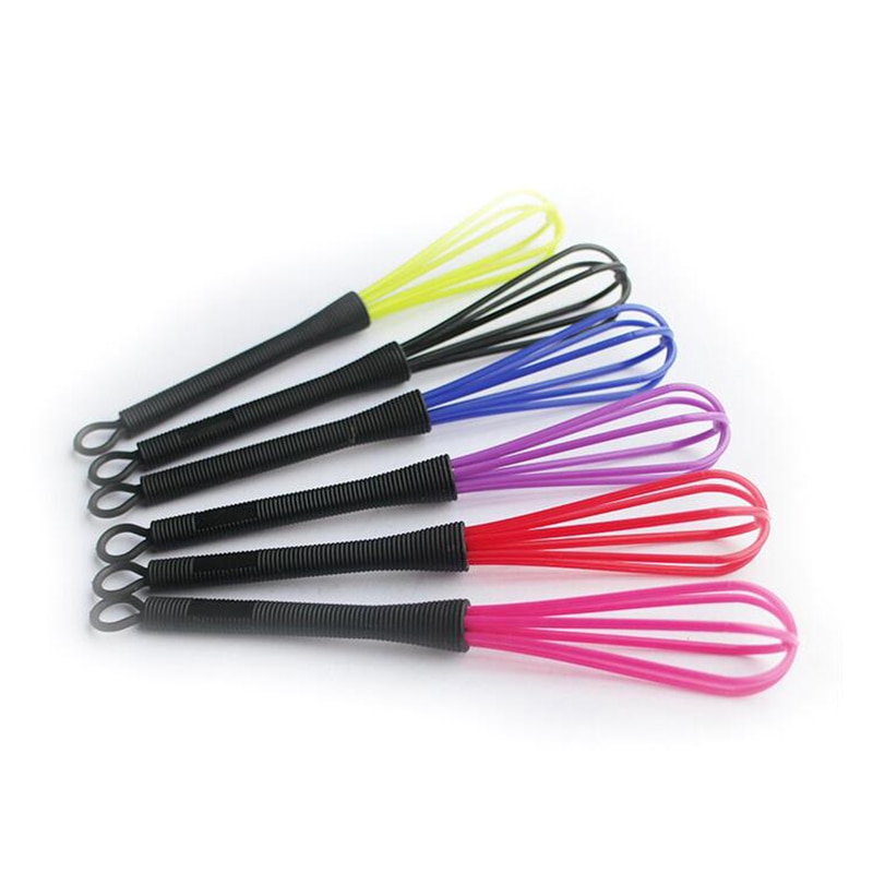 1 pièces Salon de coiffure teinture crème fouet en plastique mélangeur de cheveux barbier agitateur soins des cheveux outils de coiffure couleur aléatoire