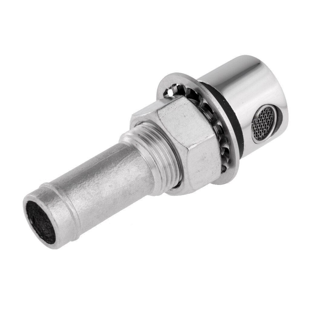 316 Stainless Steel Straight Fuel Breather Vent 3/5'' - Boat/ Car Gas Tank