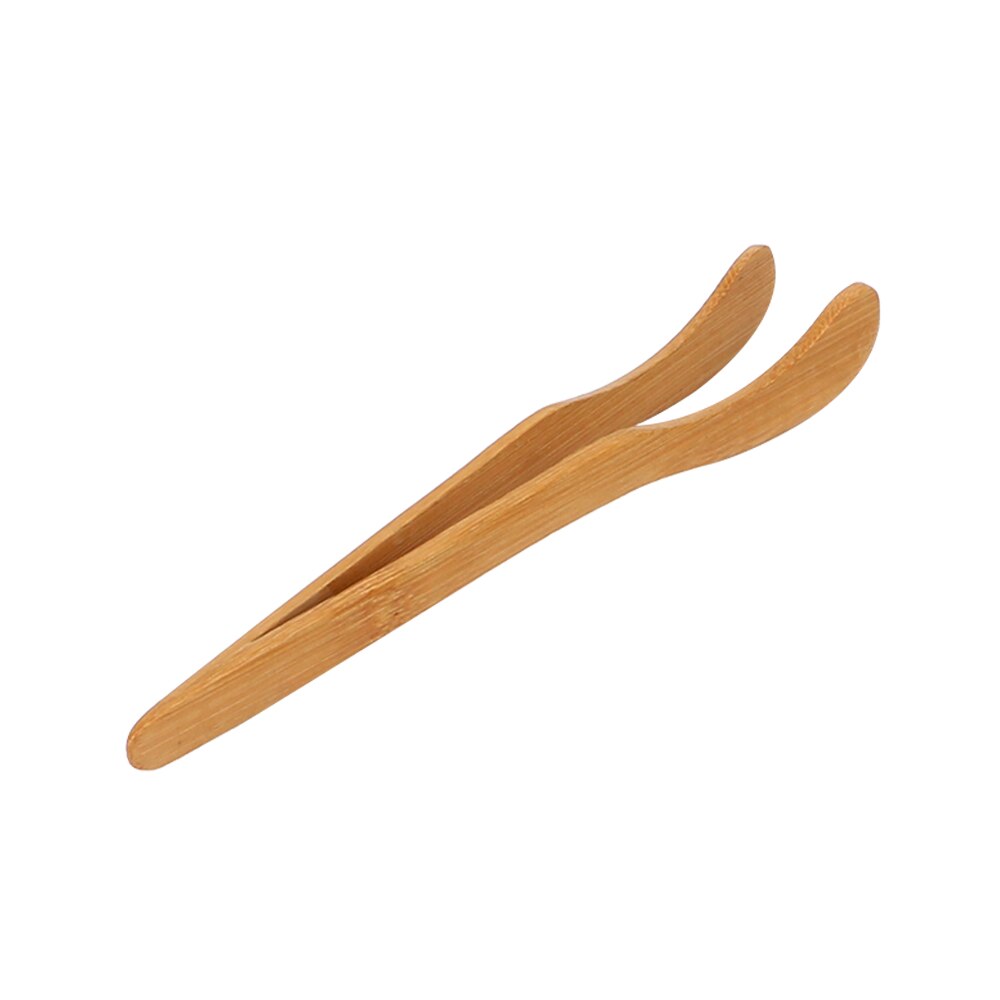 Bambus klip håndlavet anti te klip naturlig bambus te pincet tang holder tekopklemme: B