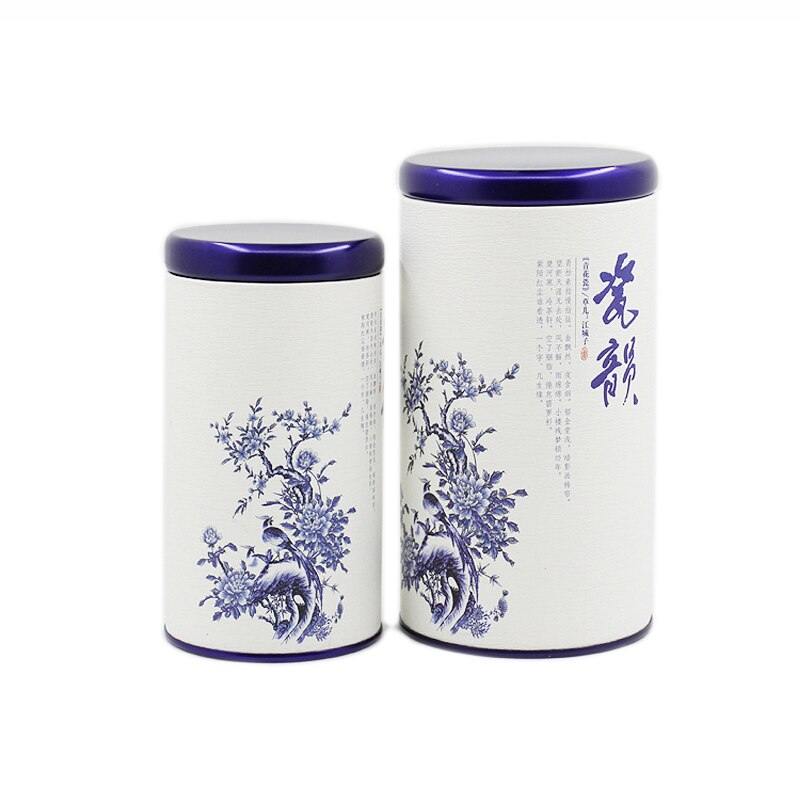 Xin Jia Yi Verpackung Papier Runde Tee Fälle Doppel Metall Deckel Karton Rohr Kaffee Papier Zylinder Container