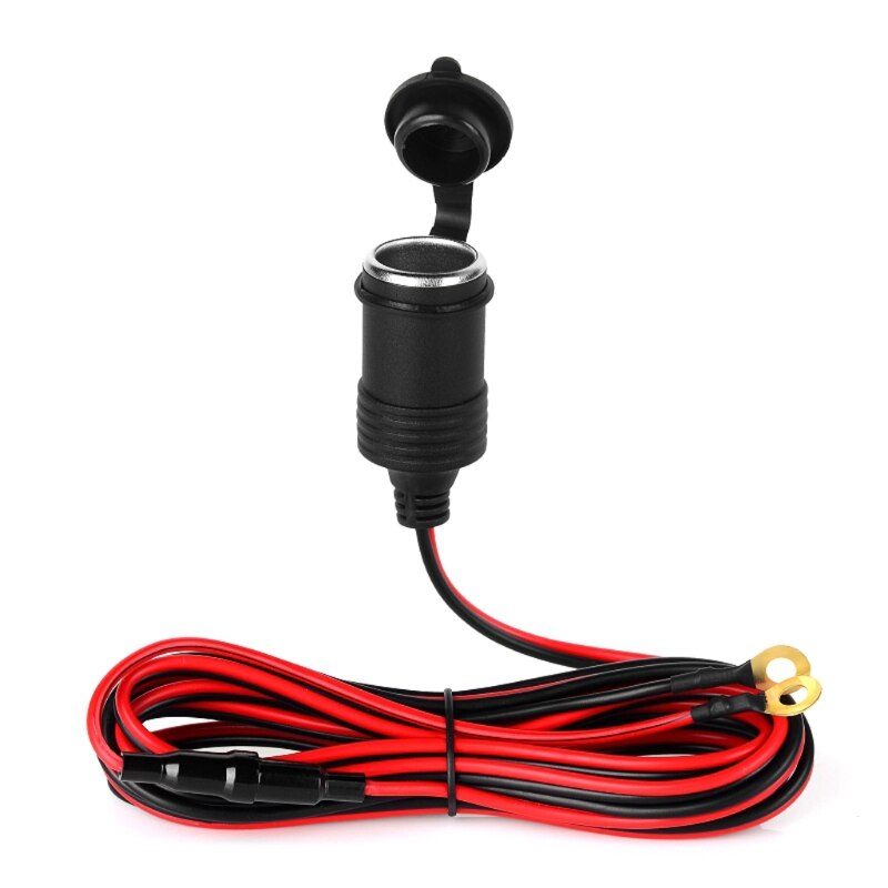 12V10A wtyczka zapalniczki samochodowej złodziejka z końcówką oczkową O zacisk pierścieniowy złącze robić łodzi morskich RV motocykl Truc