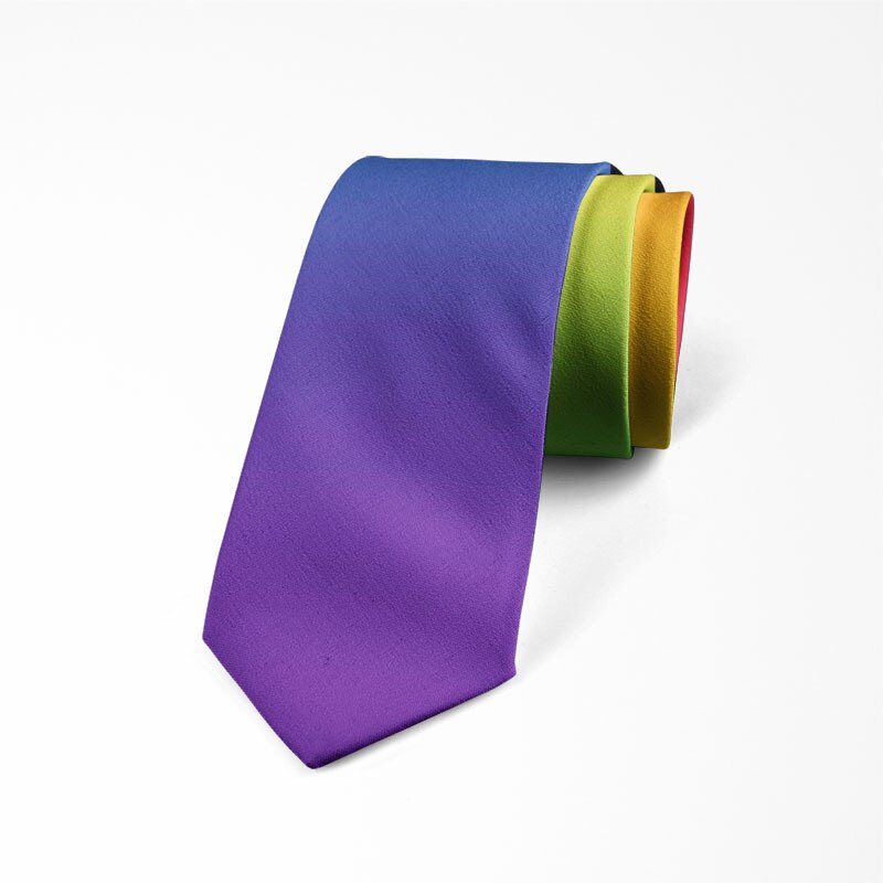 Männer Bunte Krawatte Regenbogen Stripesr Festival 3d Gedruckt Cravate männer Party lässig Hochzeit Hemd Krawatten