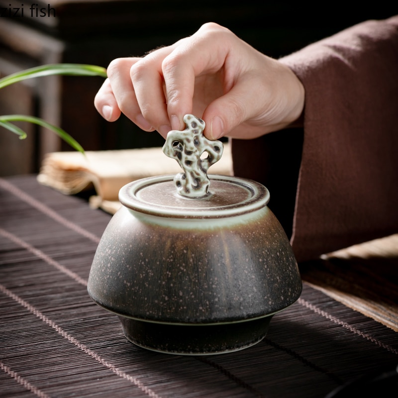 Teapot Ceramic Sealed Pot Teapot Home Black Tea Green Tea Teapot Tea Container Tea Container Tea Caddy