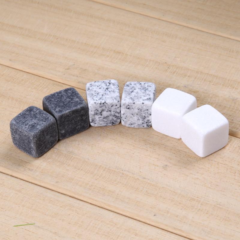 6 uds. 100% piedras naturales para Whisky, molde de hielo para Sipping, piedra para Whiskey cubo enfriador de Whisky, de boda, recuerdo, Barra de Navidad
