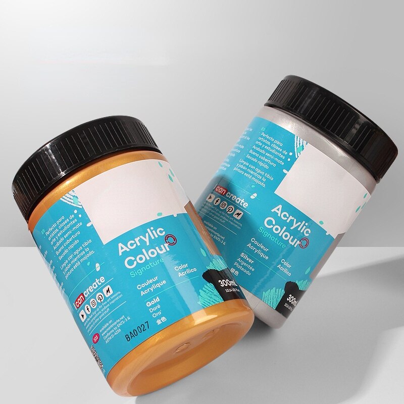 100ml Set Wall Painting Waterproof Diy Fluorescent Metallic Acrylic Paint