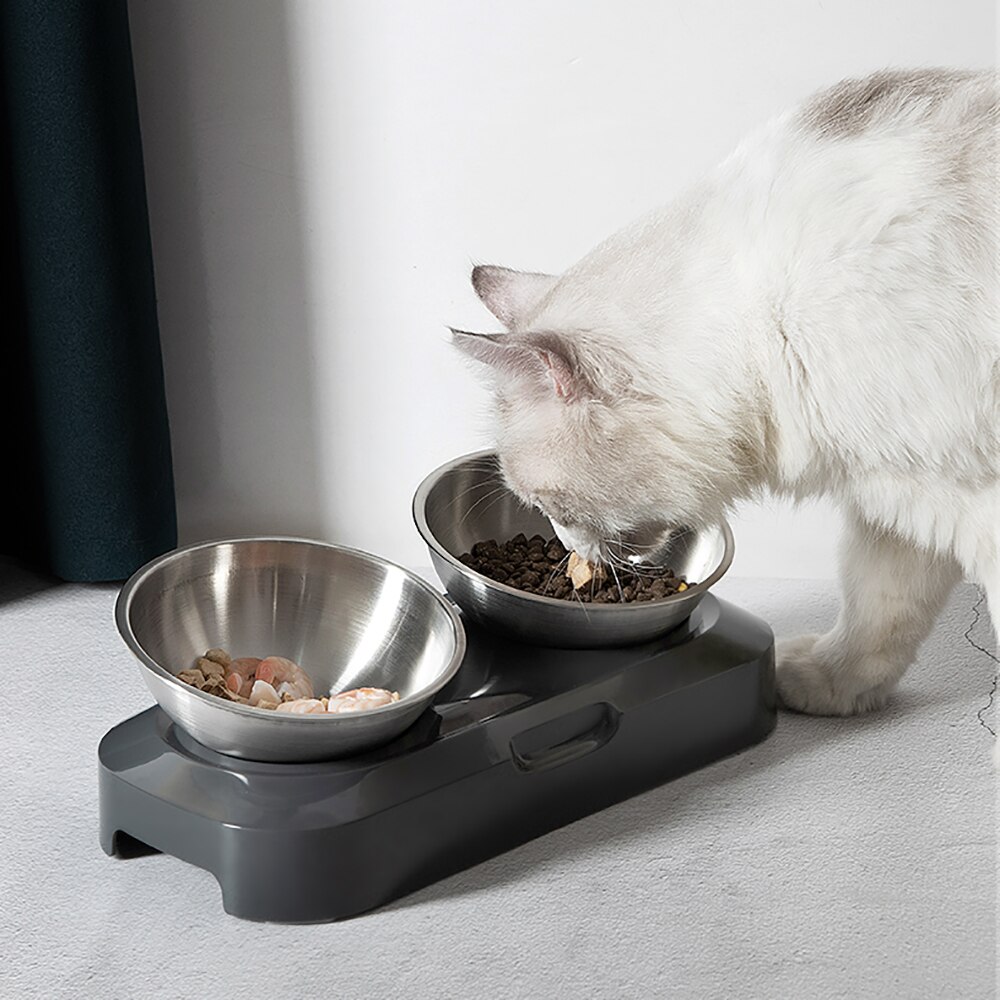 Honden- en kattenbakken van roestvrij staal, reisvoetafdruk, voerbak, waterbak voor huisdieren, honden, katten, puppy's, voerbak voor buiten