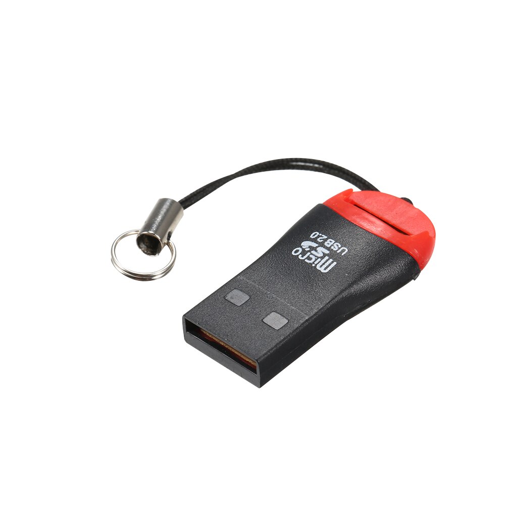 TF Card Reader USB 2.0 Mini Portable Small and light-weight Key-hole TF Card Reader