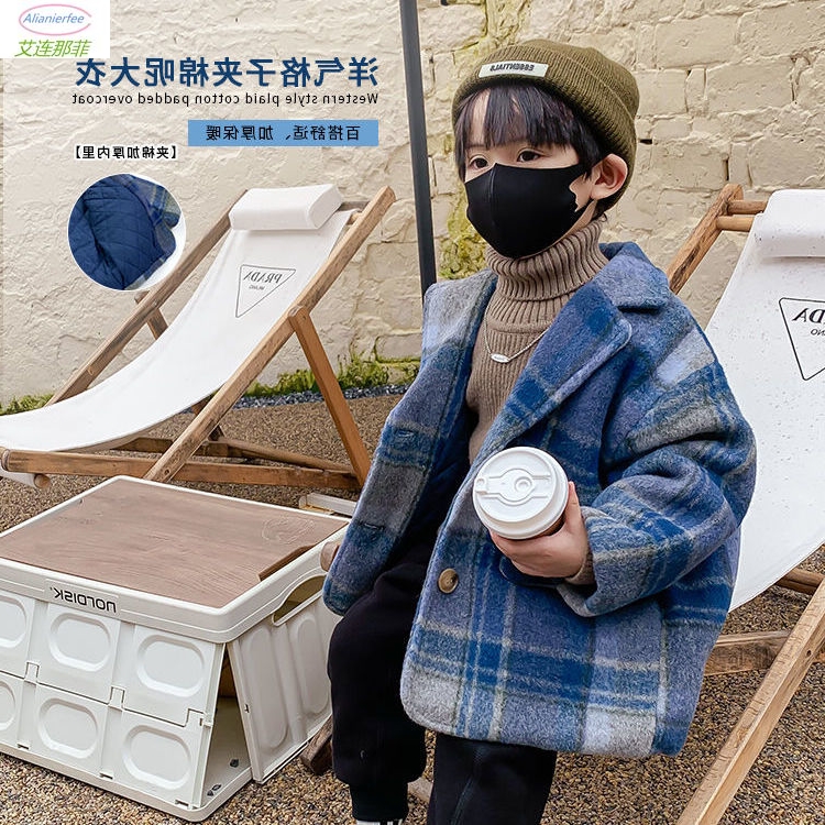 Veste à carreaux pour garçon, manteaux pour enfants, vêtements d&#39;extérieur à la , printemps automne 2022, 016