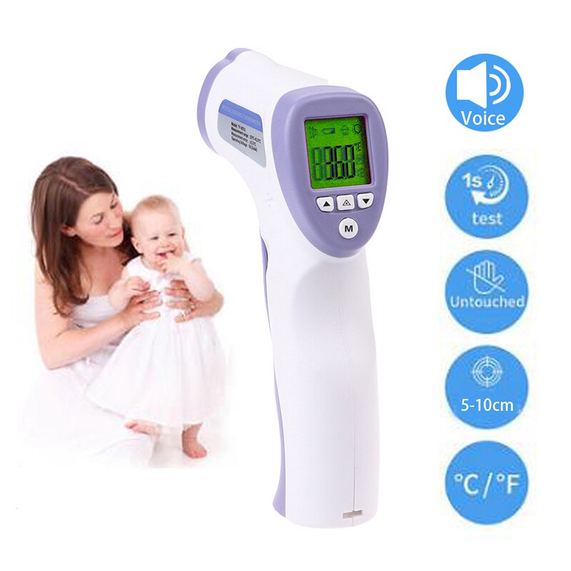 Muti-Fuction Baby/Adult Digital Termomete Infrarood Voorhoofd Thermometer Lichaam Gun Non-Contact Temperatuurmeting Apparaat