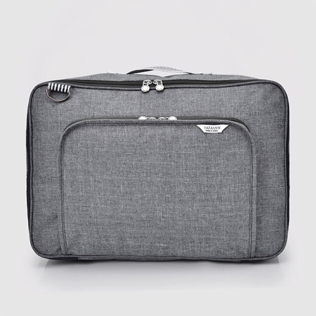 Hmunii Multifunctionele Mode Opbergtas Mannen En Vrouwen Koppels Zakken Grote Capaciteit Draagbare Trolley Opslag Case Reistas: GRAY
