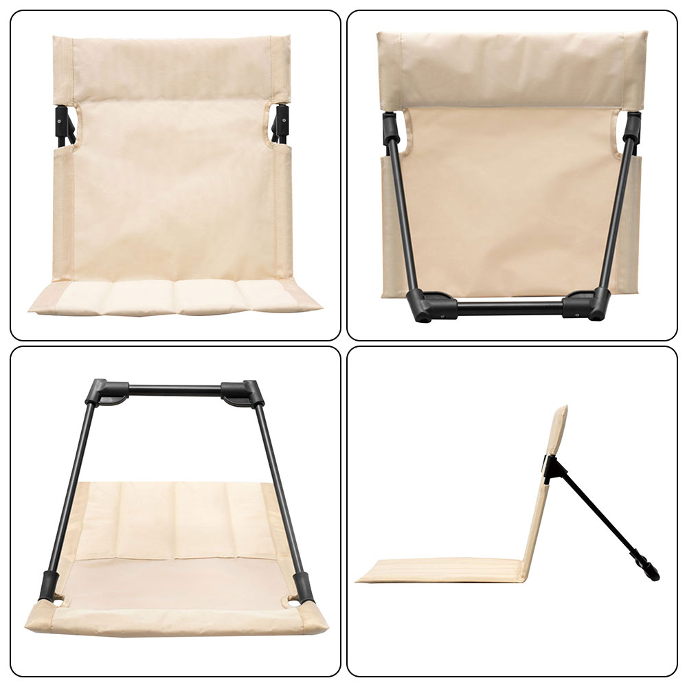 draussen Foldable Camping Sessel Foldable tragbar Strand Sessel Garten Park Single liegend Sessel Rückenlehne Kissen Picknick Camping