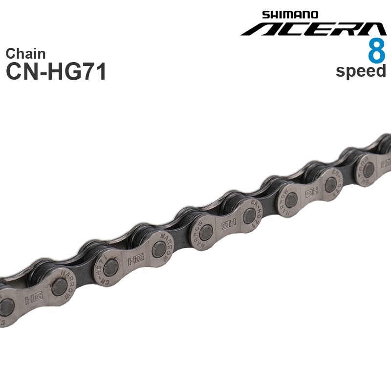 SHIMANO ACERA - 8-Speed Chain CN-HG71- HYPERGLIDE - MTB and for E-BIKE Original Parts