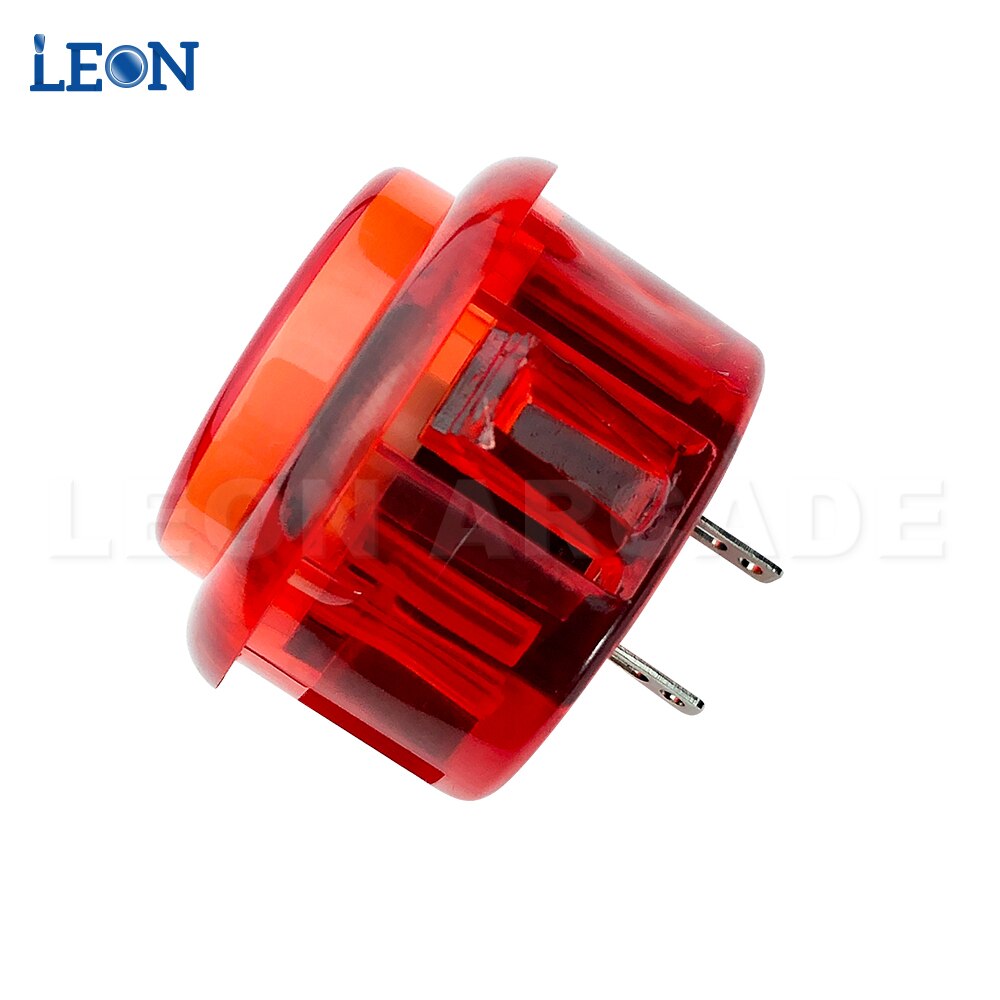 30 Pcs Transparant Arcade Knop Geen Led Arcade 30Mm/24Mm Arcade Kit Voor Arcade Kopie Sanwa 24 OBSF-30 OBSC-30 OBSN-30 Sanwa: 30mm red