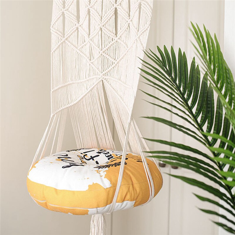 Bohemian Handgeweven Tapijt Katoen Huisdier Kat Hangmat Schommel Bed Macrame Voor Thuis Slaapkamer Decoratie Muur Opknoping Zonder Mat