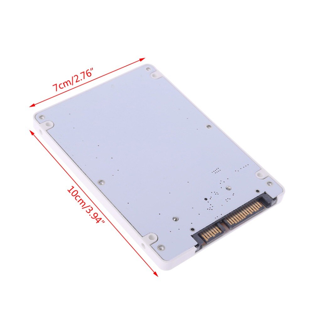 Micro sata 16 pins ssd  to 2.5 "sata 1.8 " 22 pins hdd omformer adapter med etui 7 feb.