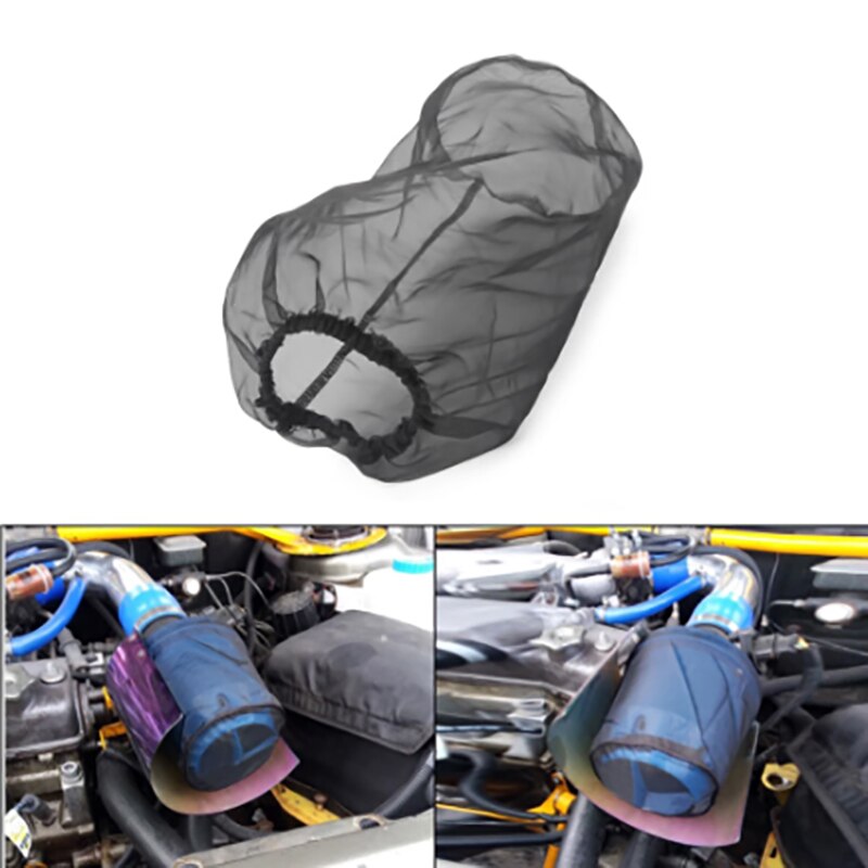In Car Parts Black Engine Cold Air Intake Pre Filter Conical Cover Dustproof Water Repellent Washable