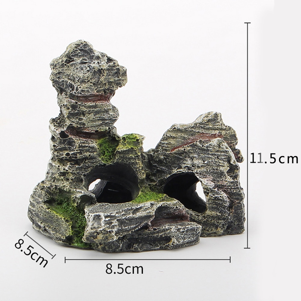 Aquarium landschap steen kunstmatige hars ornament berg grot aquarium decoratie accessoires