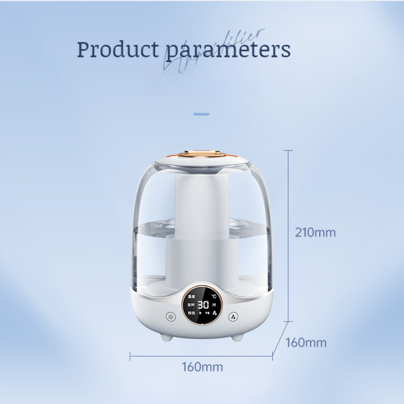 3L dubbele spray luchtbevochtiger verstuiver USB grote capaciteit thuis mute slaapkamer kantoor nachtlampje digitale display luchtbevochtiger