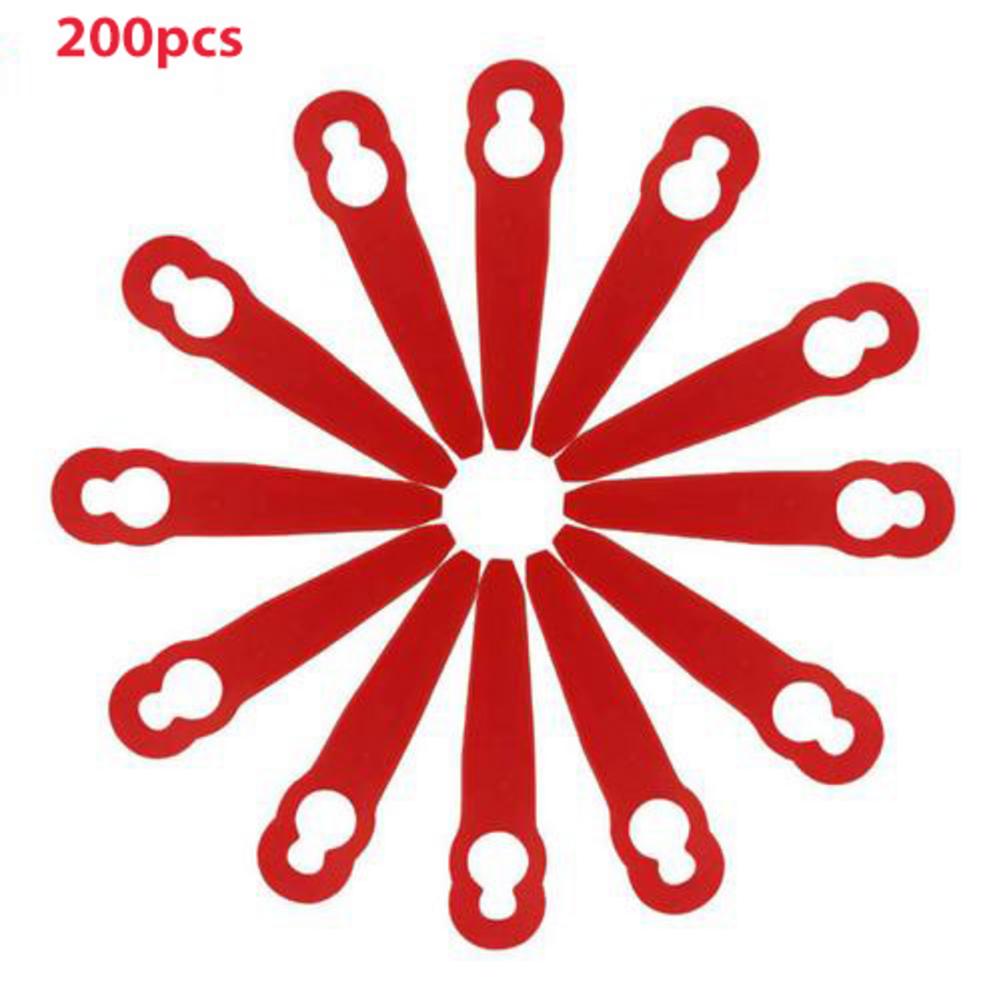 100/200pcs Plastic Blades Trimmer Head Blades Replacement Cut Blade For Stihl PolyCut 2-2 Lawn Mower Garden Accessories: 200pcs