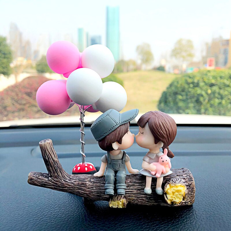 Nette paar puppe auto dekoration home-office schreibtisch dekoration kuchen dekoration geburtstag valentinstag für freundin: B