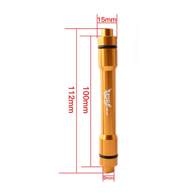 15mm to 9mm qr adapter mtb cykel gennem aksel nav quick release 100mm cykel forhjul nav adapter