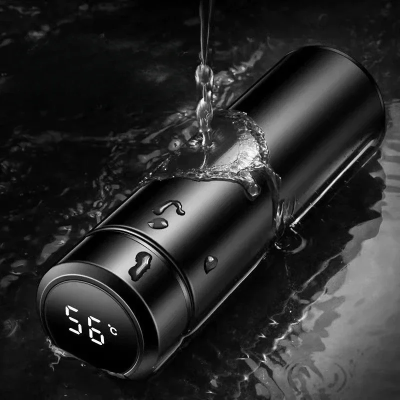 500ml Stainless Steel Thermos Bottle with Digital Temperature Display LED Intelligent Temperature Measurement Cup Vacuum Flask
