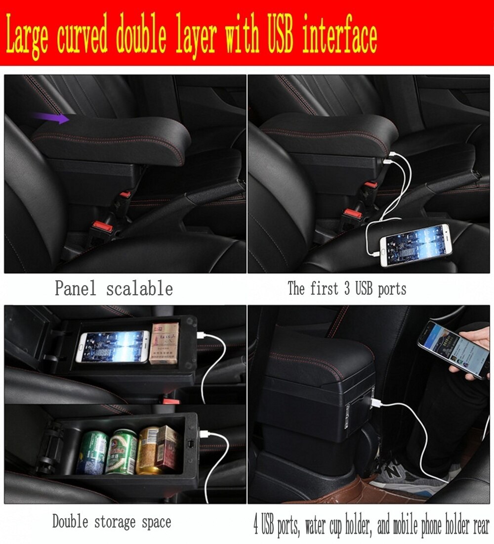 Für Nissan März Micra K13 MK4 IV Armlehne Kasten Center konsole Arm Rest
