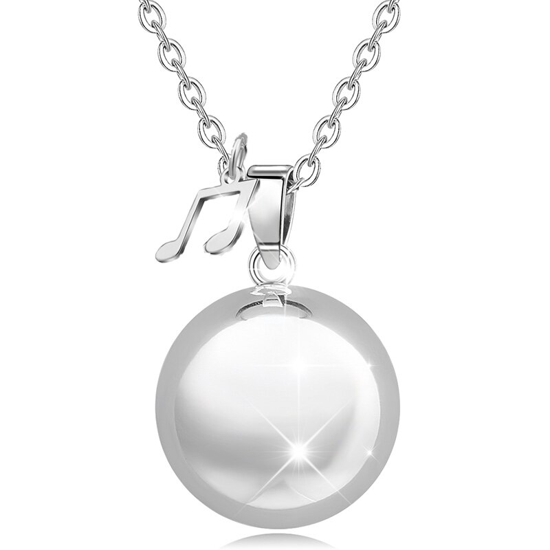 Eudora Gravidanza bola 20 mm armonia bola Pendente Della Collana Della sfera con mini di Musica Dei Monili di fascino per la donna gravidanza nuovo mamma regalo: n14nb063