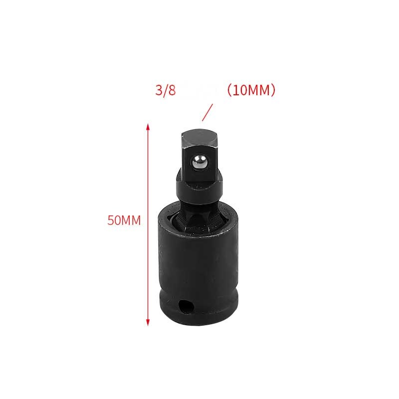 ZK30 3Pcs 1/4 "3/8" 1/2 "Fosfateren Chroom Molybdeen Staal Steeksleuteldop Adapter Pneumatische Moersleutel Kruiskoppeling hand Tool: 3-8