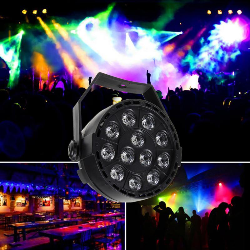 LED Par 12x1W RGBW LED Stage Licht Licht Met DMX512 Voor Disco DJ Projector Machine Party Decoratie podium Verlichting