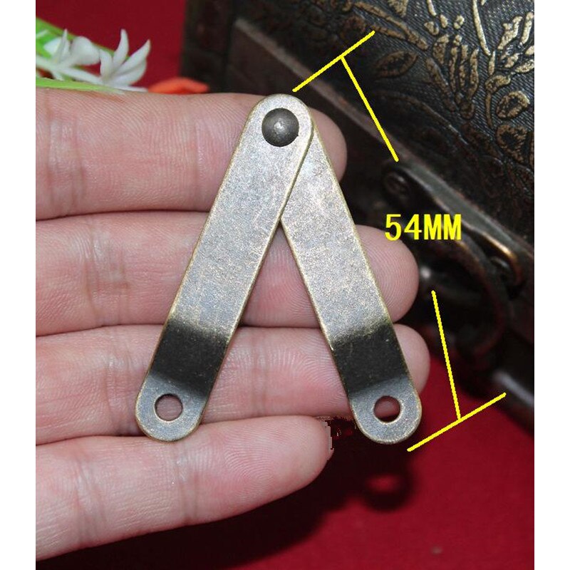 Bronze Antique Lid Support Hinges Stay Box Display Furniture Cabinet Door Kitchen Cupboard Hinges Lid Stays,20Pcs