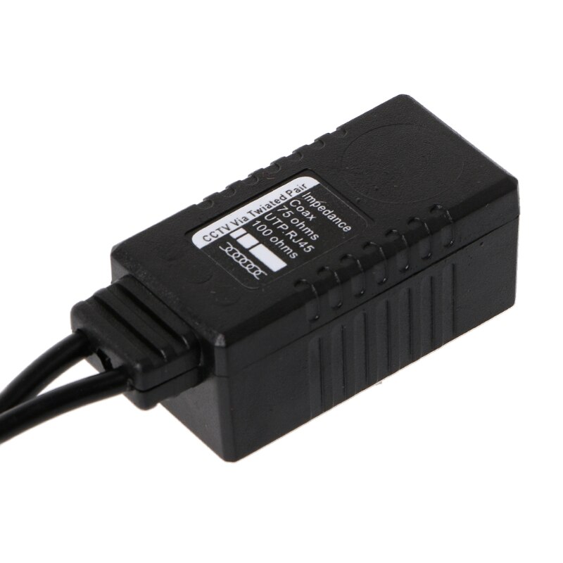 1 Pair BNC To RJ45 Passive Video Power + Audio Balun Transceiver For CCTV Camera