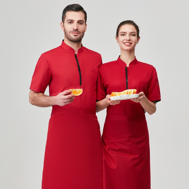 Chef restaurant waiter overalls uniform hotel dining restaurant waiter overalls