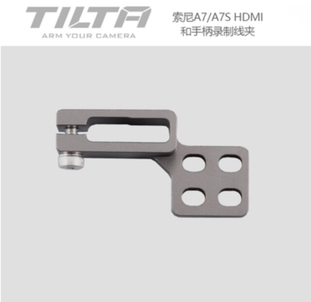 Tilta TA-T17-A-G Cage accessorie for SONY A7/A9 Single Rod Holder HDMI Clamp Attachment Run/Stop Cable HDMI to Micro HDMI CAGE: a7 a7S Clamp