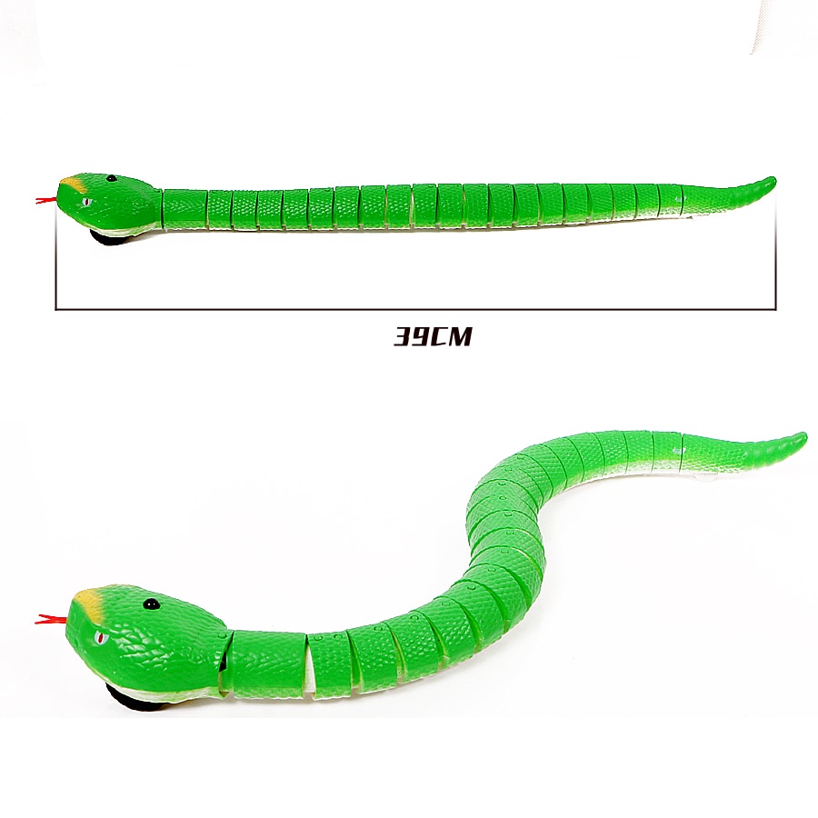 16 "langt genopladeligt rc slangelegetøj med interessant ægradiostyring realistisk vittighed skræmmende tricklegetøj 4 farver til børn leg