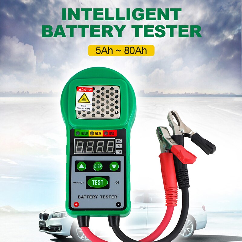 DUOYI-probador de batería DY225, Analizador de sistema de batería de motocicleta y coche, 6V, 12V, CC, prueba de resistencia automotriz, arranque de carga CCA