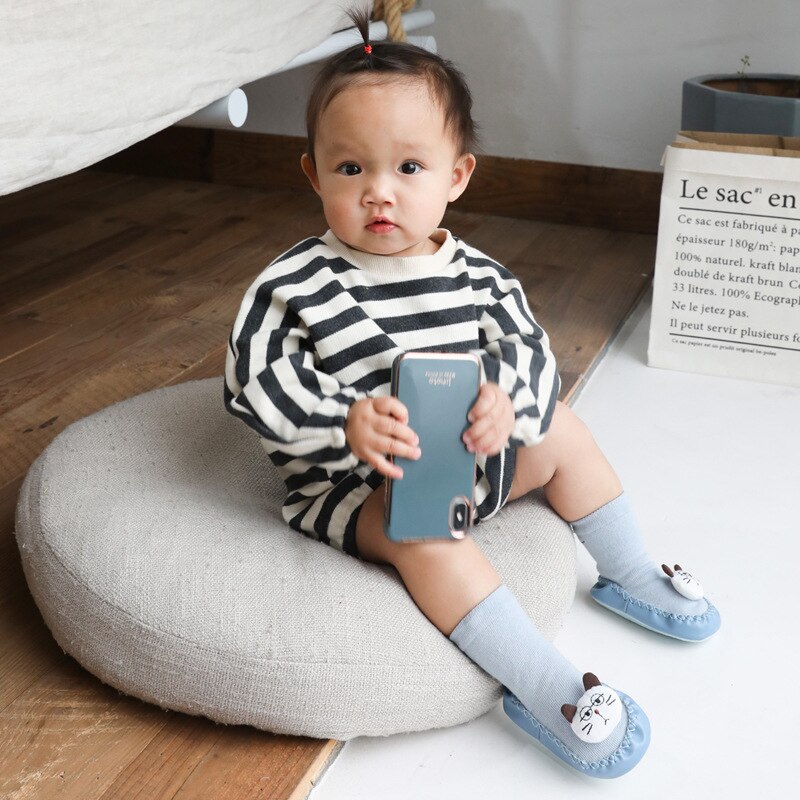 tricot fait à la main dessin animé polaire neige bottes pour bébé fille garçon anti-silp Prewalker chaussons bébé chaussures 0-24 mois