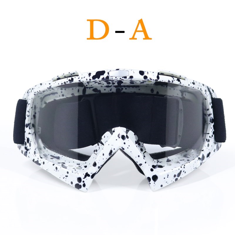 Dla dorosłych gogle Motocross motocykl motor okulary Cross Country elastyczne przezroczyste soczewki Ooculos de grau: Srebrny