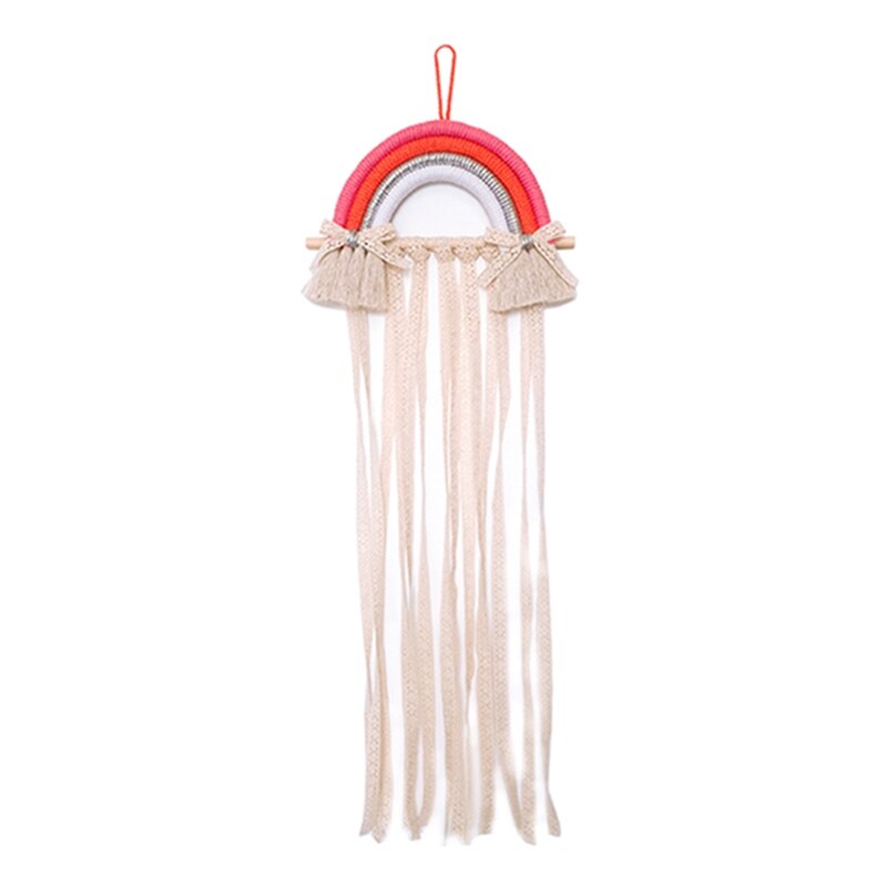 Ins Handgemaakte Decoratie Diy Macrame Opknoping Wandtapijten Regenboog Photo Props Home Decor Nursery Decor Nordic Kinderkamer: S6