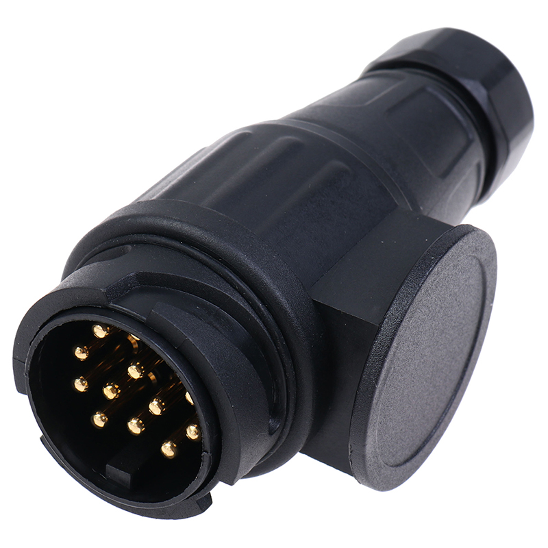 12 V 13-poliger Anhängerstecker, langlebig, 13-polig, elektrischer Wohnwagen-Verkabelungsstecker, Anhängerkupplung, Steckdosenadapter, Auto, LKW, Wohnmobil, Zubehör
